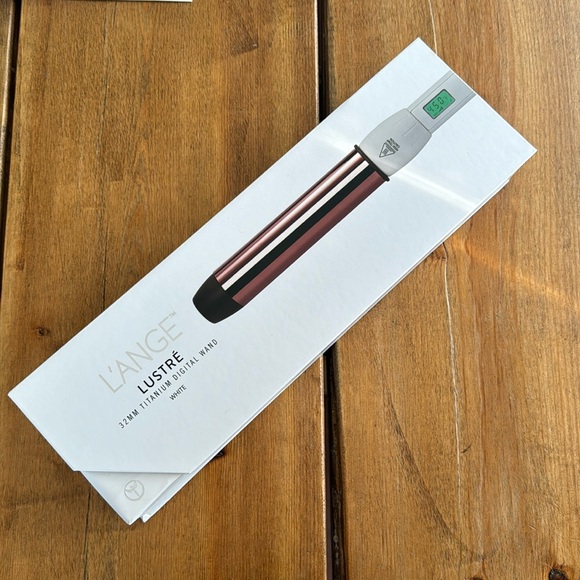 L’ange Lustre 32mm Titanium Digital Curling Wand - Picture 1 of 3